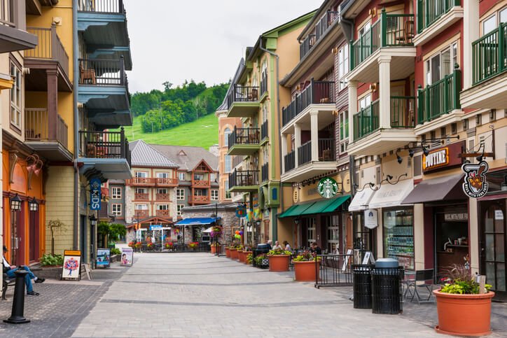 Blue Mountain Village in Collingwood City. Ontario, Canada